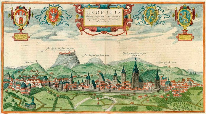Image - A panorama of Lviv by Abraham Hogenberg and Aurelio Passaroti (1617-18).